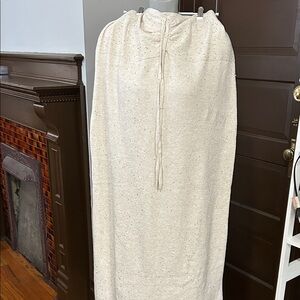 Wild Fable Speckled Cream Maxi Skirt